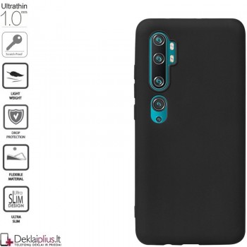 Silikoninis 1mm. storio dėklas - juodas (MI NOTE 10/NOTE 10 PRO) Silikoninis 1mm. storio dėklas - juodas (MI NOTE 10/NOTE 10 PRO)